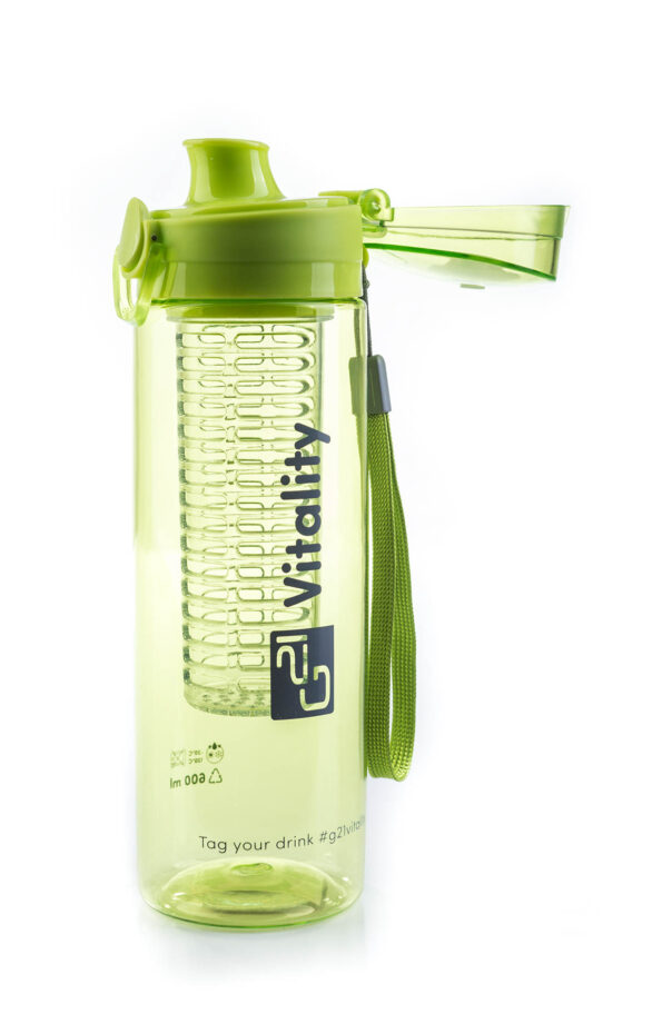 Fľaša G21 na smoothie/juice, 600 ml, zelená – Obrázok 2