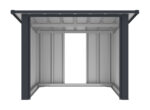 Garáž pre robotickú kosačku G21 88x62x98 cm, antracitová – Obrázok 2