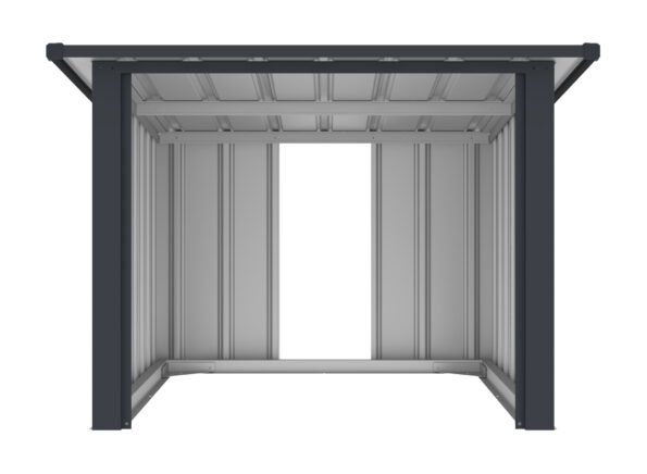 Garáž pre robotickú kosačku G21 88x62x98 cm, antracitová – Obrázok 2