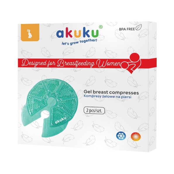 Gelové prsné obklady - vankúšiky Akuku 2 ks – Obrázok 6