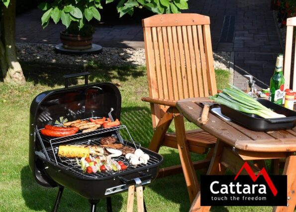 Gril Cattara na drevené uhlie obdĺžnikový TRAPANI 46 cm – Obrázok 7