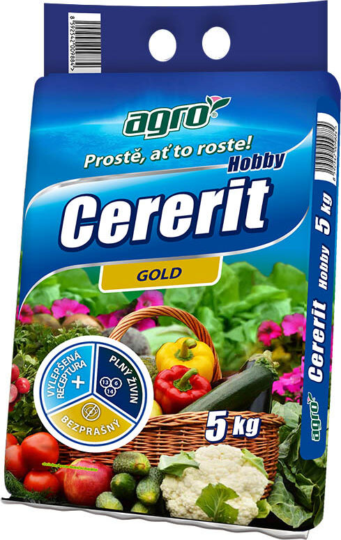 Hnojivo-Agro-Cererit-Hobby-GOLD-5kg Hnojivo Agro Cererit Hobby © GOLD 5kg – Obrázok 1