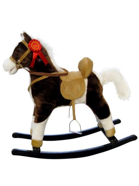 Hojdaci-konik-s-melodiou-Milly-Mally-Mustang-tmavo-hnedy Hojdací koník s melódiou Milly Mally Mustang tmavo hnedý – Obrázok 1