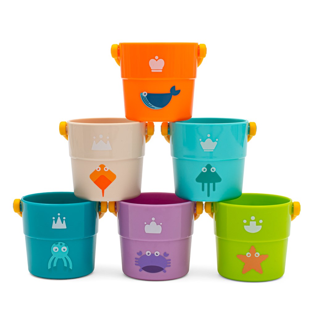 Hracie-pohare-6ks-Baby-Mix Hracie poháre 6ks Baby Mix – Obrázok 1