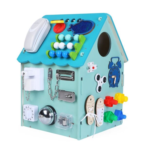 Hračka 2Kids Toys Activity board Domček modrý – Obrázok 2