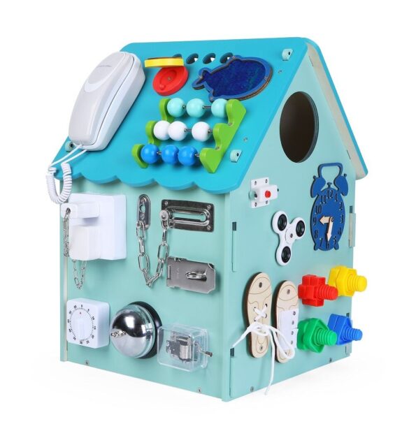 Hračka 2Kids Toys Activity board Domček modrý – Obrázok 5