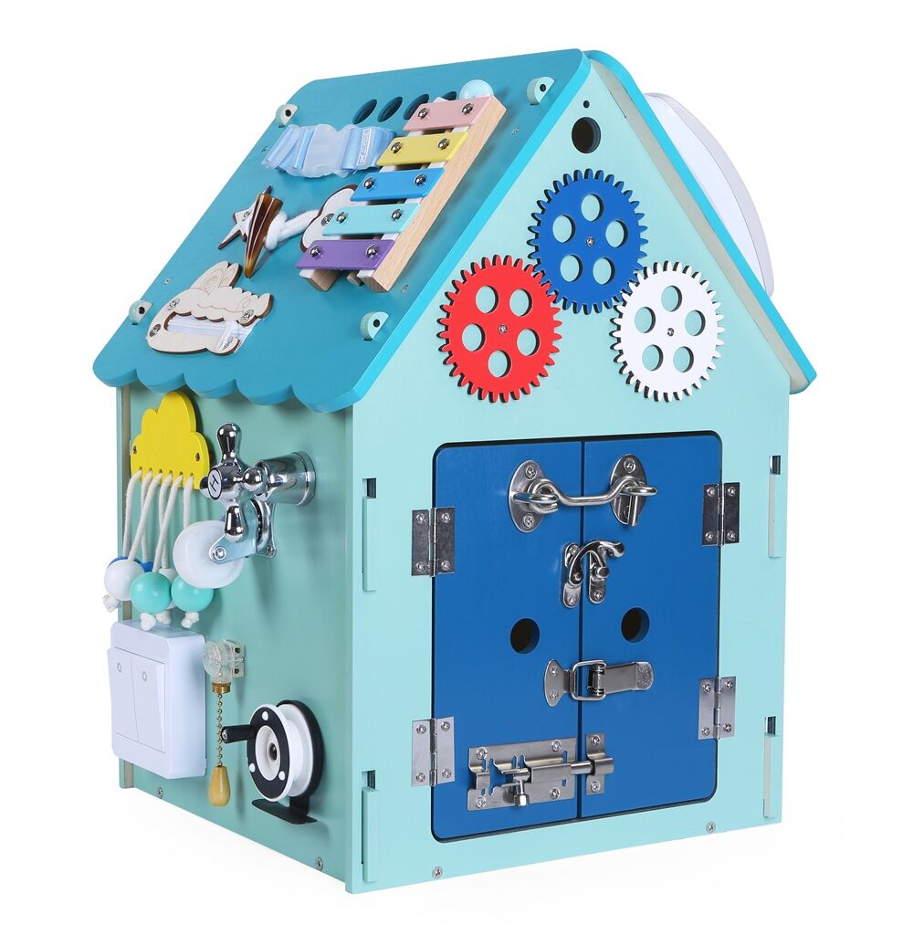 Hracka-2Kids-Toys-Activity-board-Domcek-modry Hračka 2Kids Toys Activity board Domček modrý – Obrázok 1