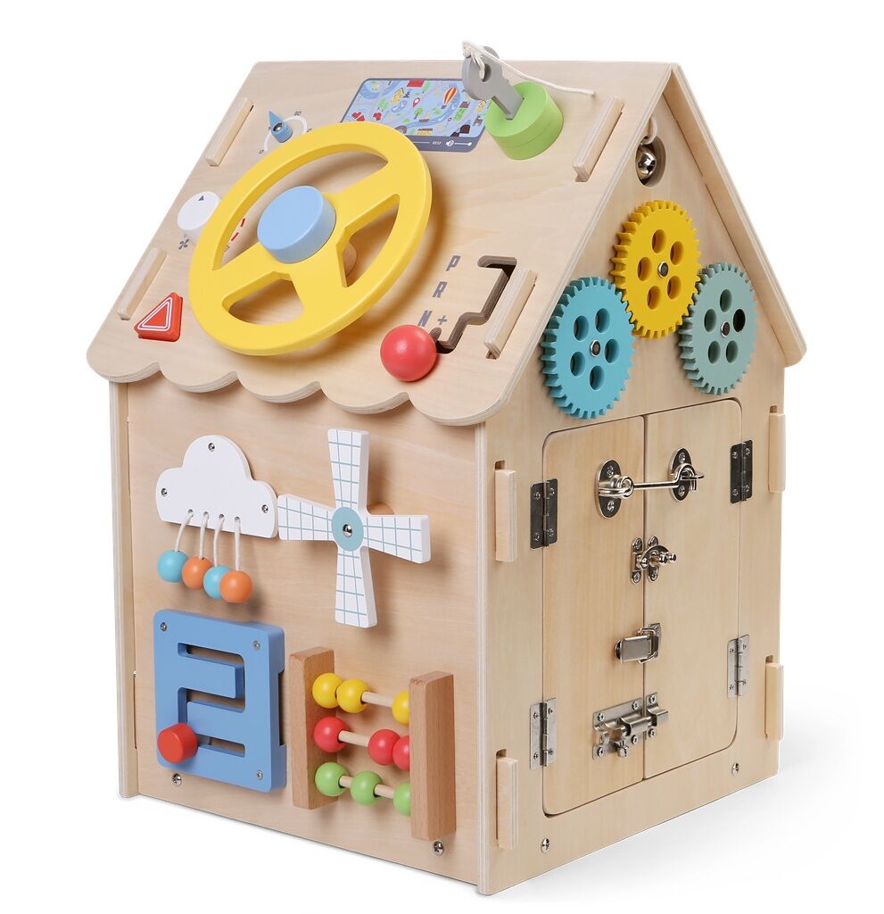 Hracka-2Kids-Toys-Activity-board-Domcek-prirodny Hračka 2Kids Toys Activity board Domček prírodný – Obrázok 1