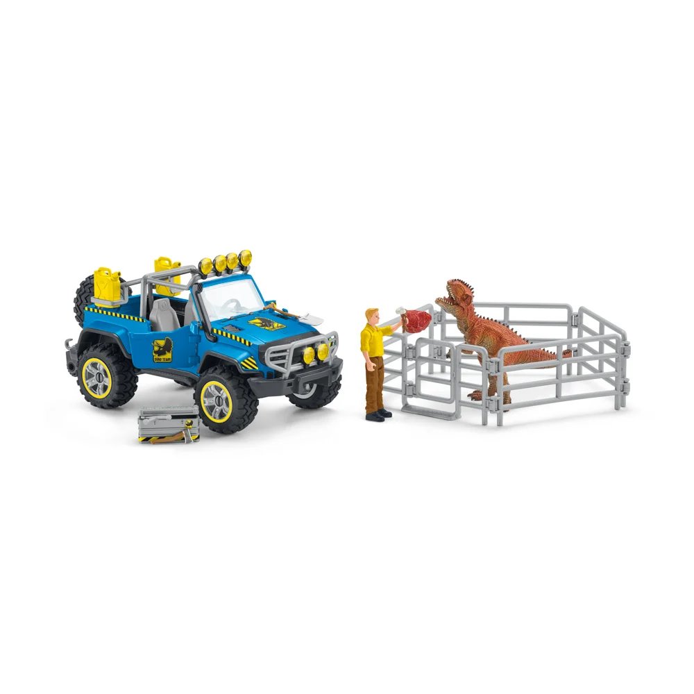 Hracka-Schleich-Terenne-auto-s-vonkajsim-vybehom-pre-dinosaura Hračka Schleich Terénne auto s vonkajším výbehom pre dinosaura – Obrázok 1