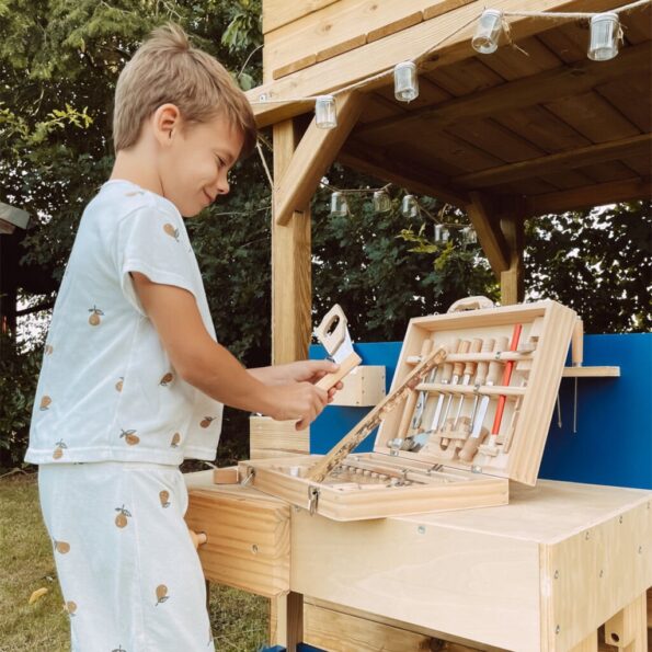 Hračka Small Foot Kufrík drevené náradie Deluxe – Obrázok 3
