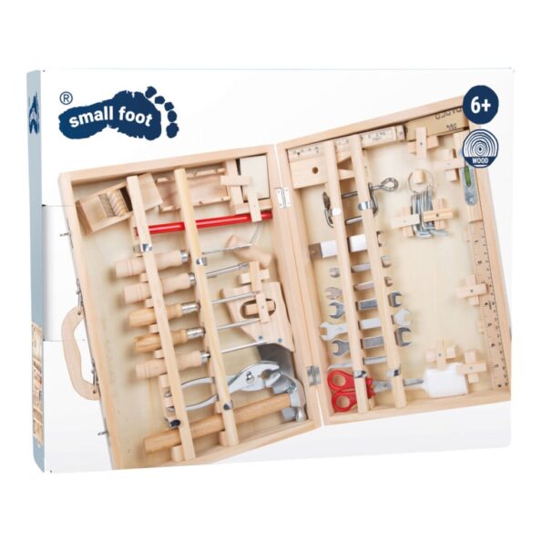 Hračka Small Foot Kufrík drevené náradie Deluxe – Obrázok 4