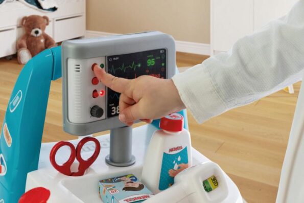 Hračka Smoby Lekársky elektronický vozík s príslušenstvom – Obrázok 3