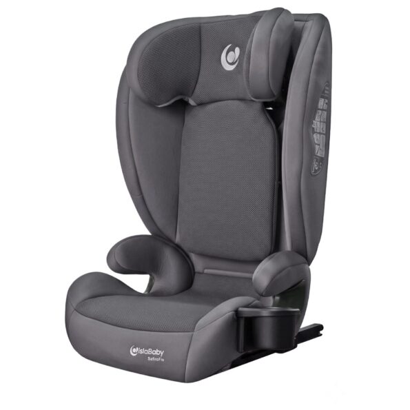 IslaBaby SafiroFix i-Size – autosedačka 100–150 cm, 15–36 kg s ISOFIX | Mesh Grey – Obrázok 3