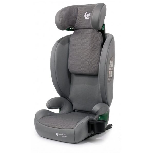 IslaBaby SafiroFix i-Size – autosedačka 100–150 cm, 15–36 kg s ISOFIX | Mesh Grey – Obrázok 4