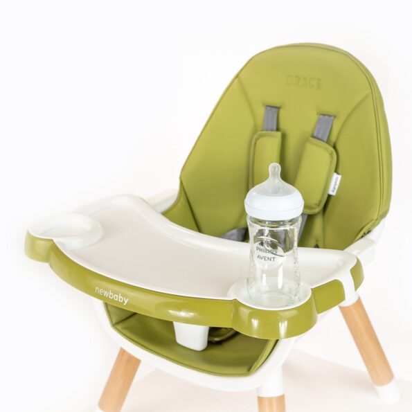Jedálenská stolička 3v1 New Baby Grace green – Obrázok 2