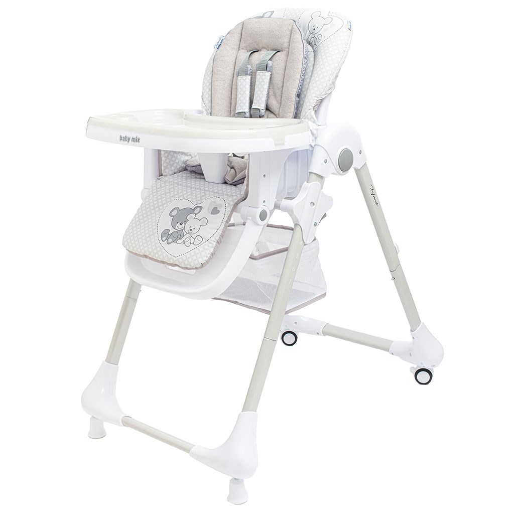 Jedalenska-stolicka-Baby-Mix-Infant-grey Jedálenská stolička Baby Mix Infant grey – Obrázok 1