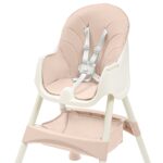 Jedálenská stolička Baby Mix Nora dusty pink – Obrázok 2