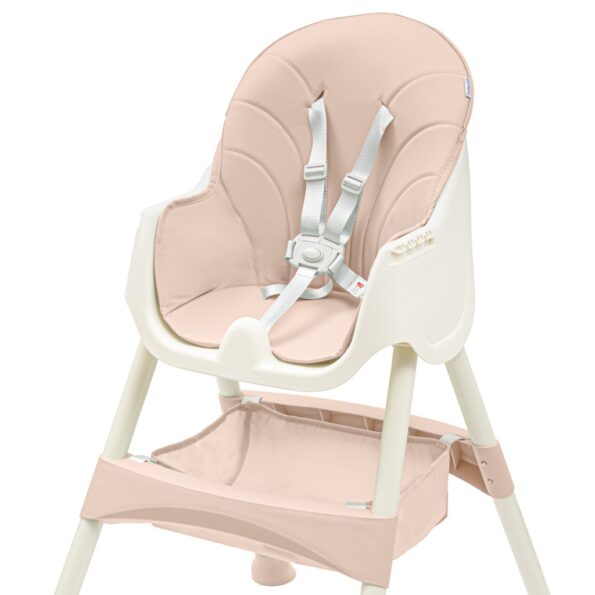 Jedálenská stolička Baby Mix Nora dusty pink – Obrázok 2