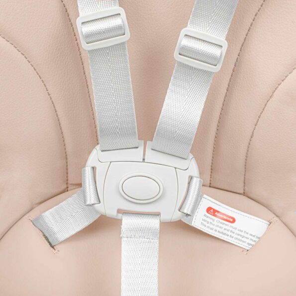 Jedálenská stolička Baby Mix Nora dusty pink – Obrázok 3
