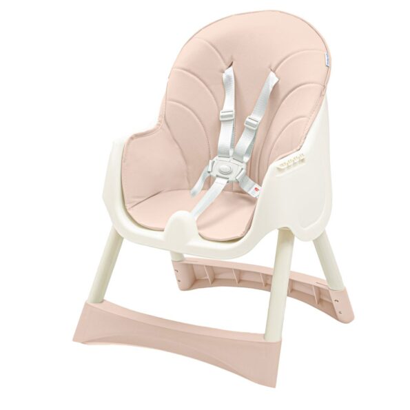 Jedálenská stolička Baby Mix Nora dusty pink – Obrázok 6