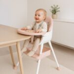 Jedálenská stolička Baby Mix Nora dusty pink – Obrázok 8