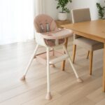 Jedálenská stolička Baby Mix Nora dusty pink – Obrázok 9