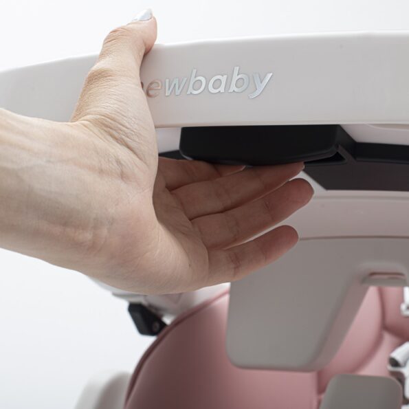 Jedálenská stolička Muka NEW BABY dusty pink – Obrázok 5