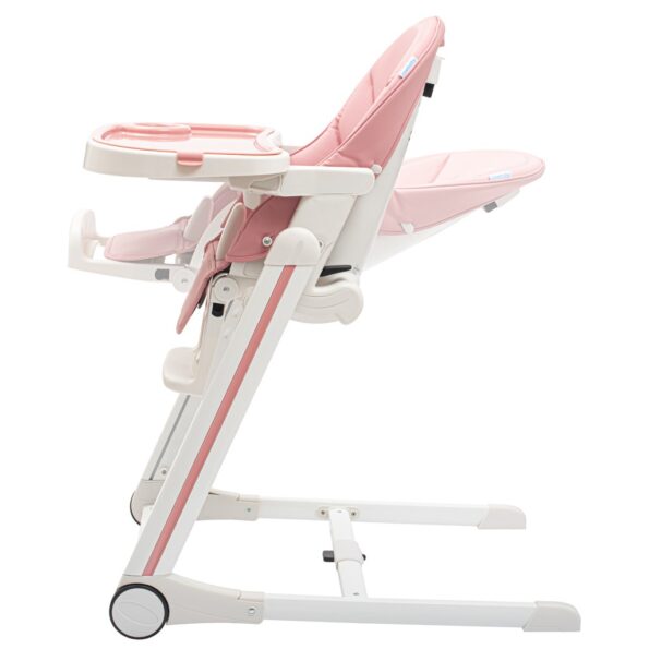 Jedálenská stolička Muka NEW BABY dusty pink – Obrázok 9
