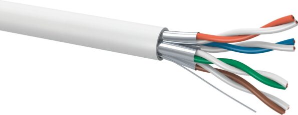 Kábel Conexpro FTP kábel, CAT6A, LSOH B2ca, 305m, biely – Obrázok 2