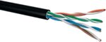 Kábel Conexpro UTP kábel vonkajší, CAT5e, PE, 24AWG, 100m, čierny – Obrázok 5