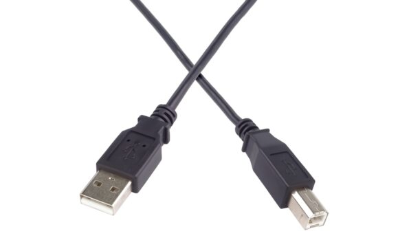 Kábel PremiumCord USB 2.0 A-B pre tlačiarne 1m, čierny – Obrázok 2