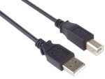 Kábel PremiumCord USB 2.0 A-B pre tlačiarne 1m, čierny