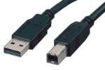 Kábel Roline USB 2.0 A-B 3m, černý