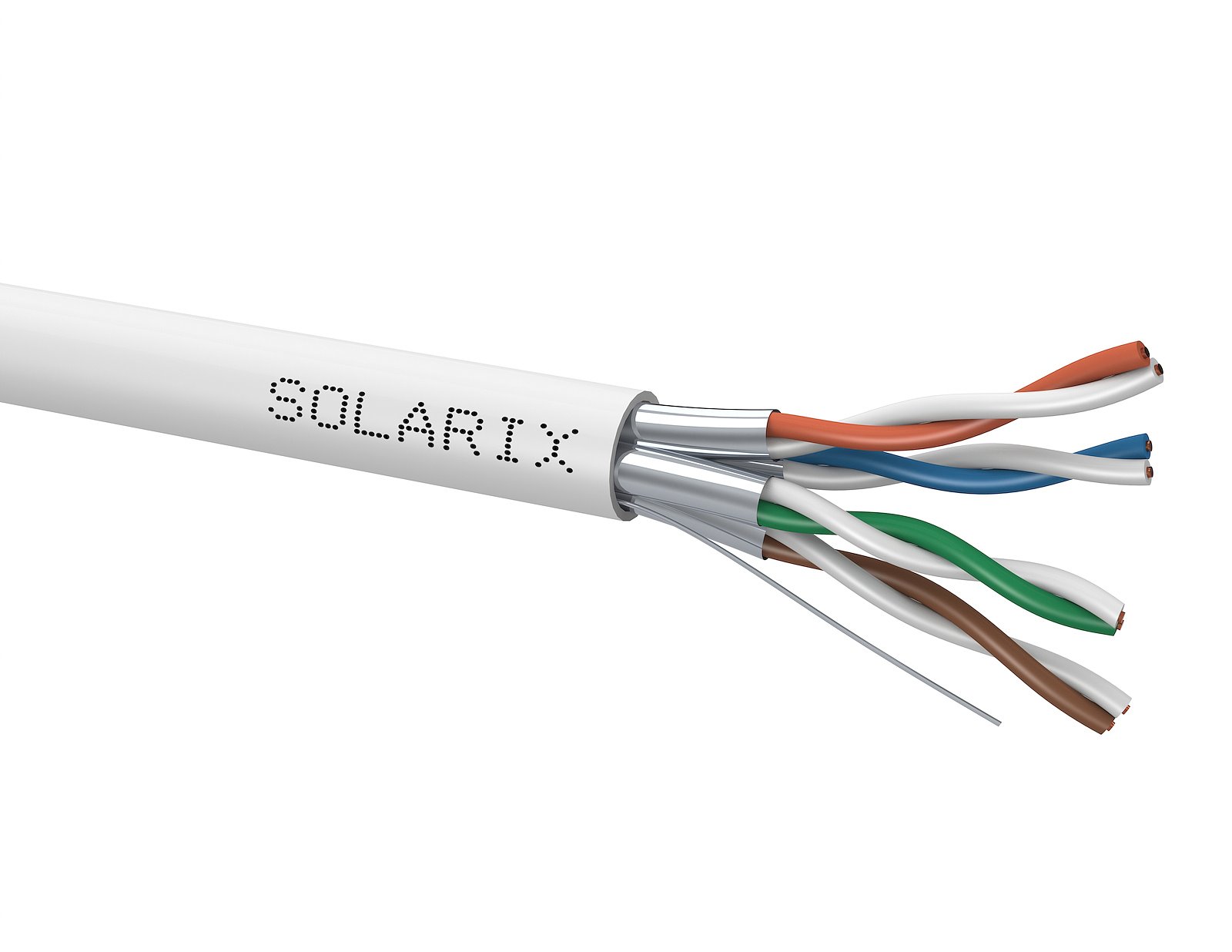 Kabel-Solarix-STP-kabel-Cat-6A-drat-500m-LSOH-civka Kábel Solarix STP kabel Cat 6A drát 500m LSOH - cívka – Obrázok 1