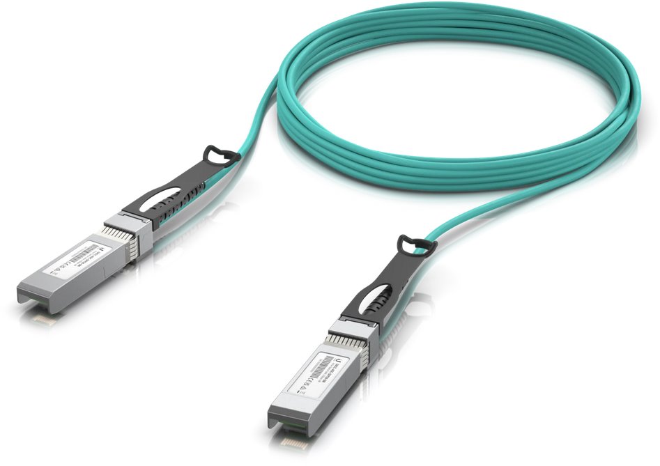 Kabel-Ubiquiti-UACC-AOC-SFP10-5M-AOC-10-Gbps-5m Kábel Ubiquiti UACC-AOC-SFP10-5M AOC, 10 Gbps, 5m – Obrázok 1