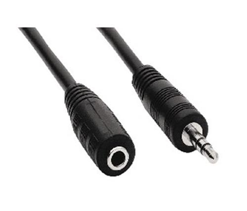 Kabel-prodluzovaci-Jack-35M-JackF-3m Kábel prodlužovací Jack 3,5(M) - Jack(F), 3m – Obrázok 1
