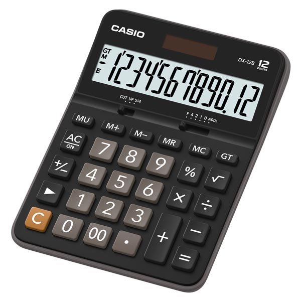 Kalkulacka-Casio-DX-12-B-cierna Kalkulačka Casio DX 12 B čierna – Obrázok 1