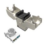 Keystone Solarix CAT5E STP RJ45, RAL FIT, samorezný – Obrázok 2