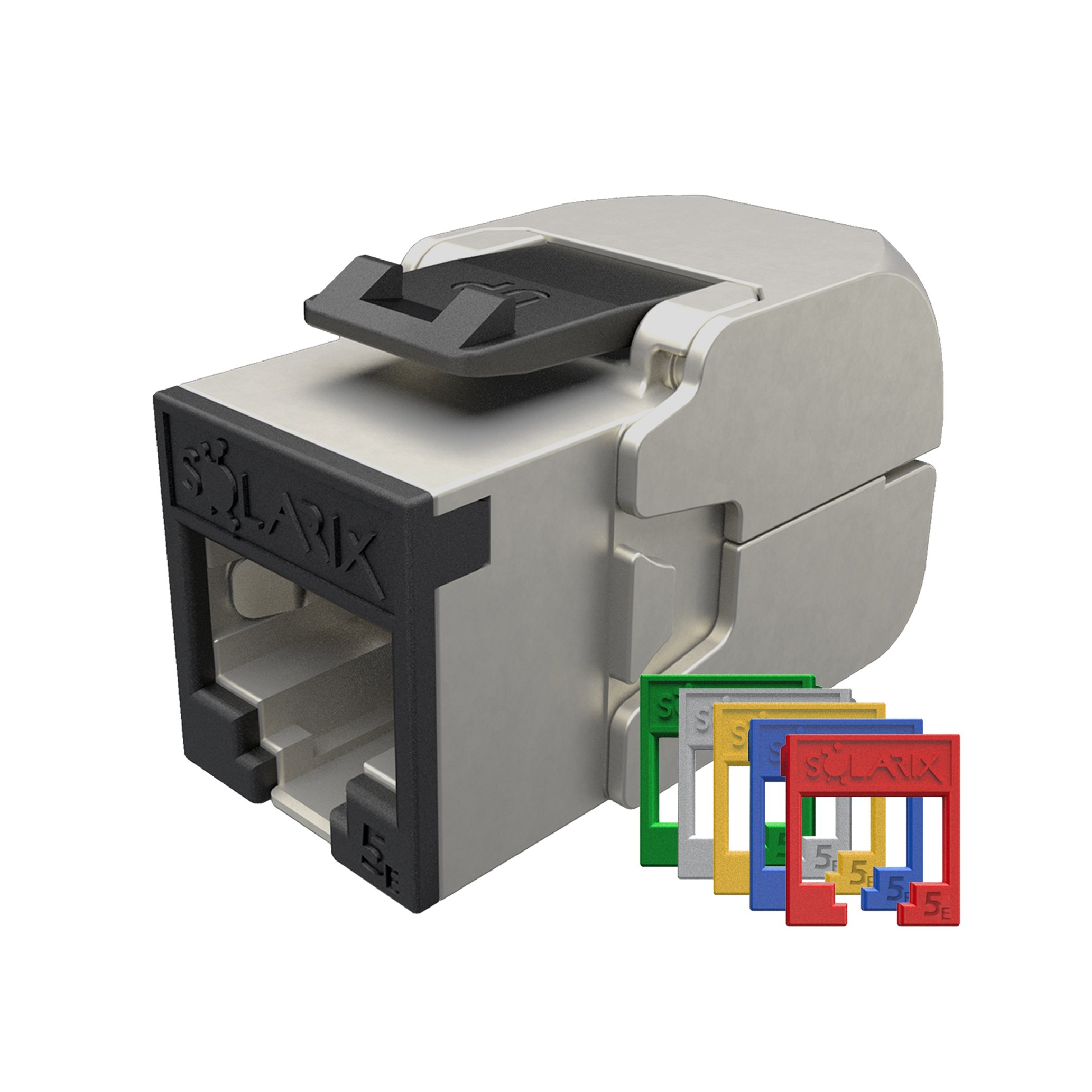 Keystone-Solarix-CAT5E-STP-RJ45-RAL-FIT-samorezny Keystone Solarix CAT5E STP RJ45, RAL FIT, samorezný – Obrázok 1
