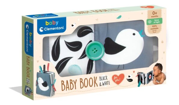 Kniha Clementoni Clemmy baby - detská, čierno-biela – Obrázok 2