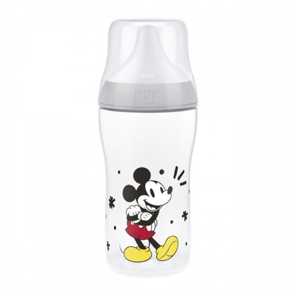 Kojenecká fľaša NUK Perfect Match s kontrolou teploty Disney Mickey 260 ml grey – Obrázok 2