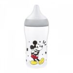 Kojenecká fľaša NUK Perfect Match s kontrolou teploty Disney Mickey 260 ml grey