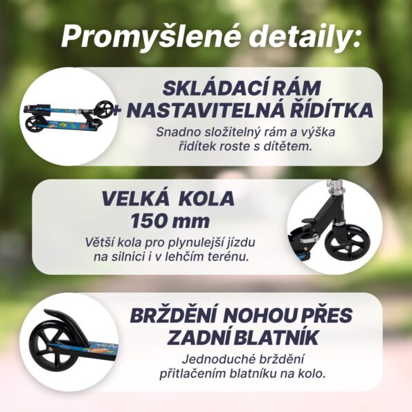 Kolobežka Acra Joy Superhero do 9 rokov – Obrázok 6