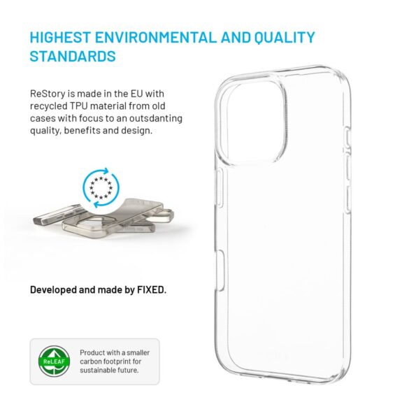 Kryt FIXED gélový ReStory AntiUV pre Apple iPhone 16 Pro, číry – Obrázok 2