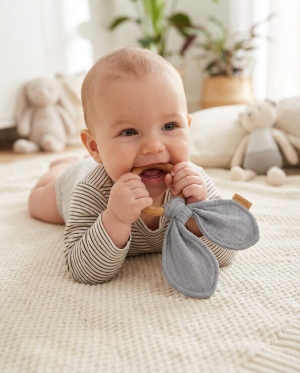 Kúsok s listami New Baby Ears grey – Obrázok 3