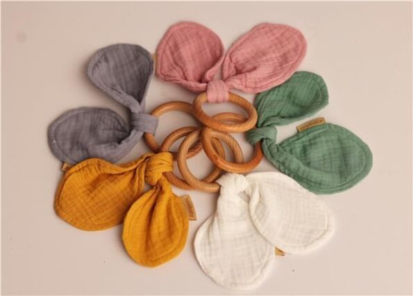 Kúsok s listami New Baby Ears mustard – Obrázok 2