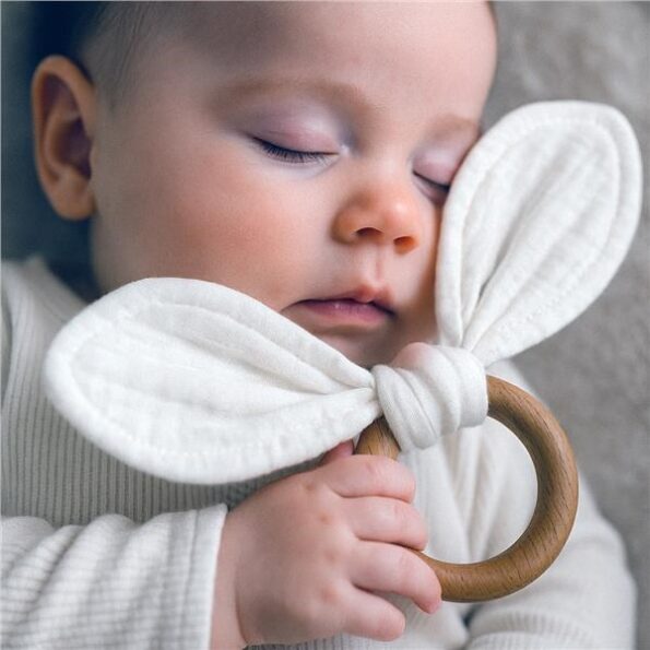 Kúsok s listami New Baby Ears white – Obrázok 3
