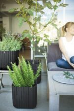 Kvetináč Keter Cube Planter S antracitový – Obrázok 2
