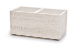 Kvetináč Prosperplast MADERA CASE eco wood 77 cm biely eco