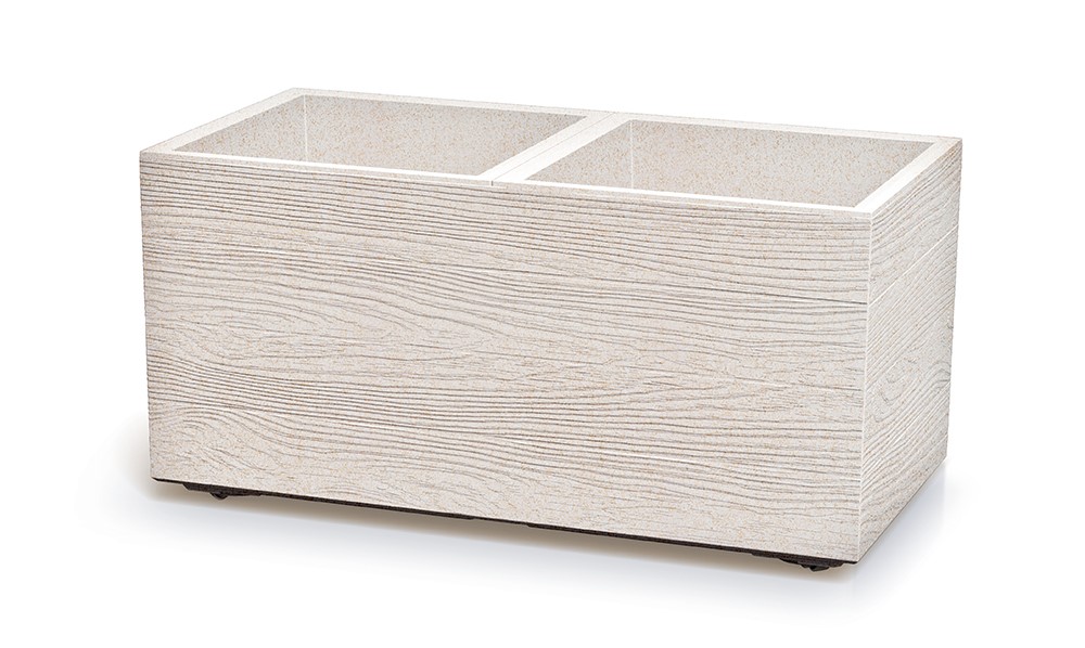 Kvetinac-Prosperplast-MADERA-CASE-eco-wood-77-cm-biely-eco Kvetináč Prosperplast MADERA CASE eco wood 77 cm biely eco – Obrázok 1